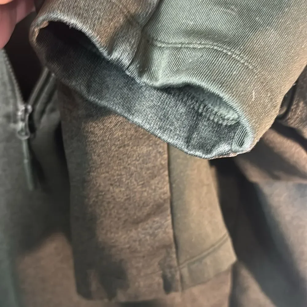 The North Face 1/4 zip dark green Sweater Jacket Mens large. Hiking PNW Outdoors